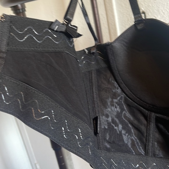 Selena look alike black embellished fringed bustier - Picture 6 of 15